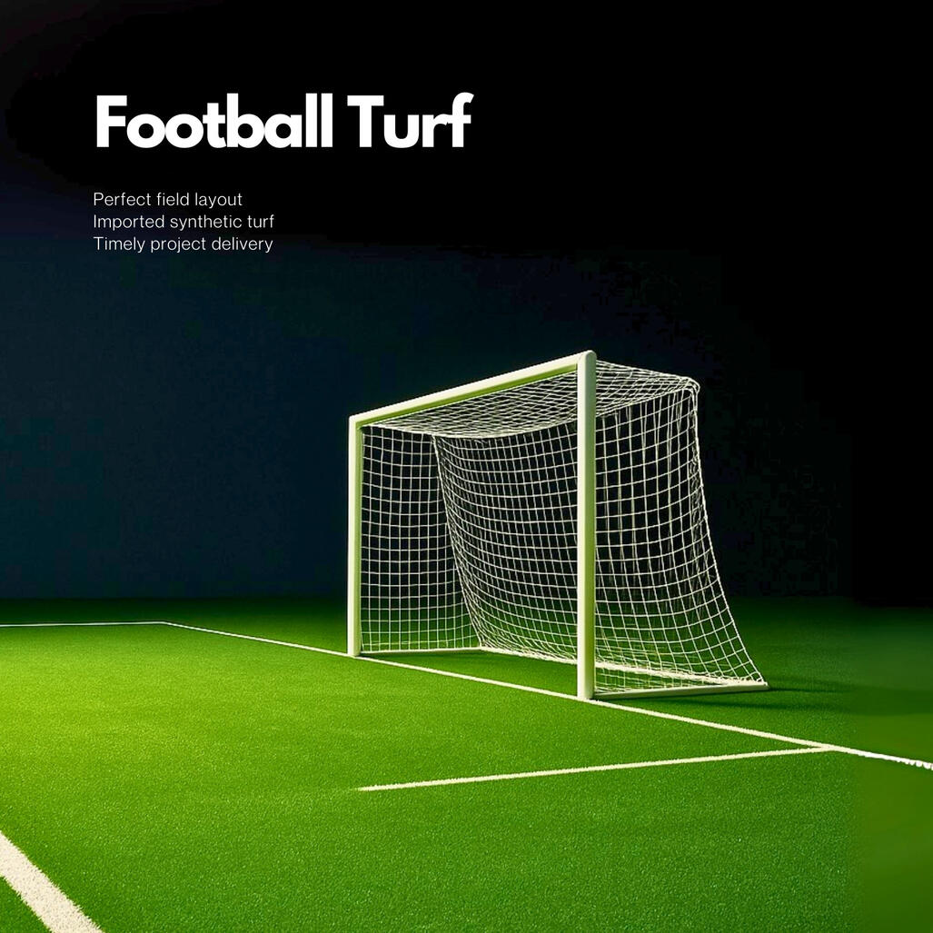 Football Turf Football and futsal turf field installation by Prime Distributors Chandigarh.