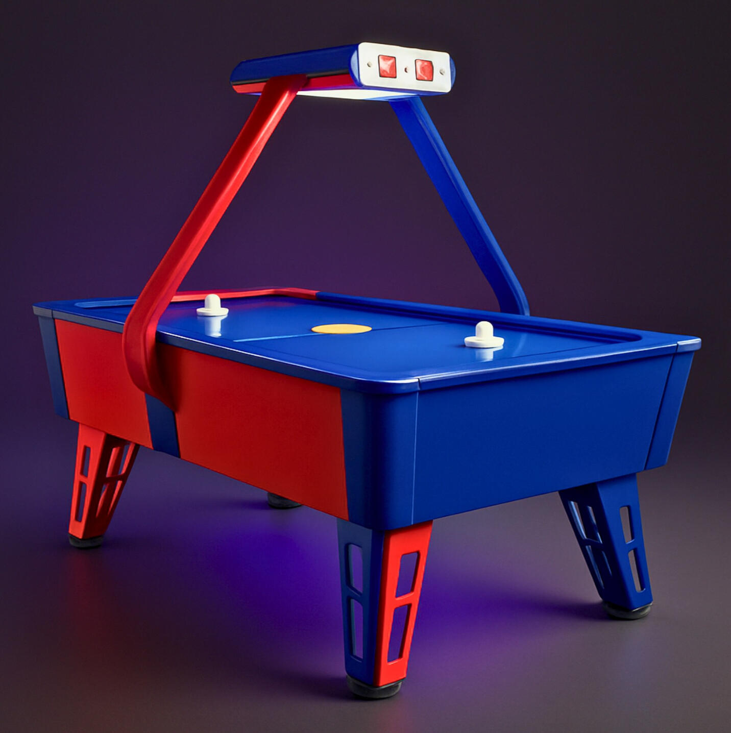 Prime Distributors Chandigarh Air Hockey Table Air hockey table with LED scoring supplied by Prime Distributors Chandigarh.